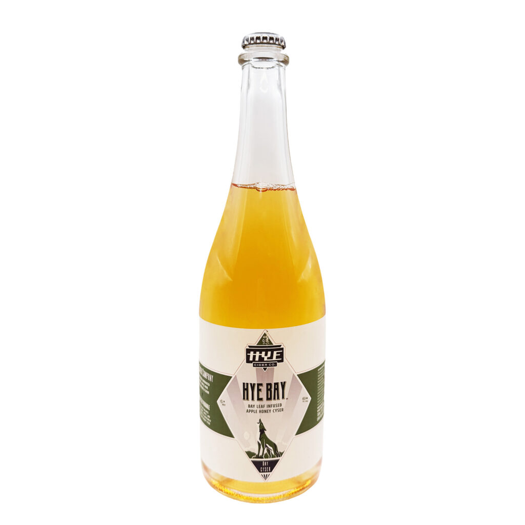 750ml bottle of Hye Cider's Hye Bay cyser